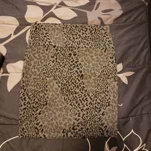 Leopard print skirt